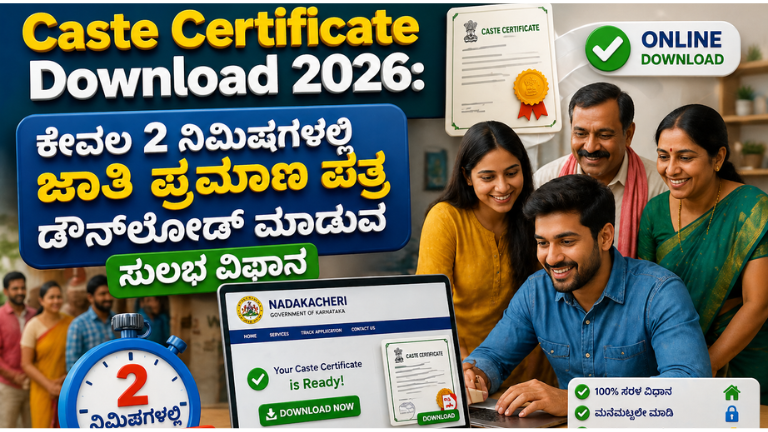 Caste Certificate Download 2026