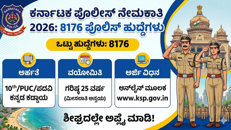 ಕರ್ನಾಟಕ ಪೊಲೀಸ್ ನೇಮಕಾತಿ 2026