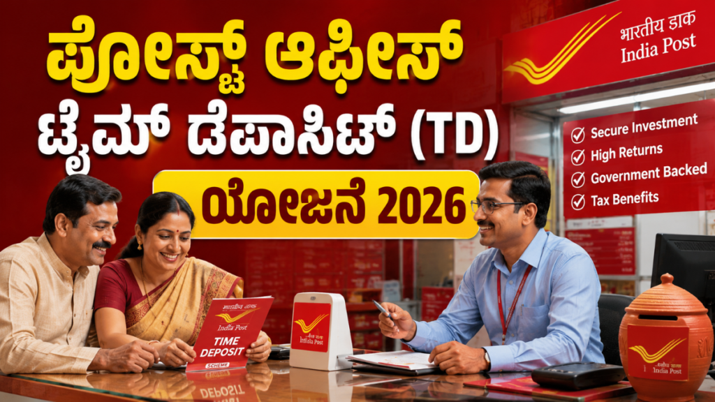 ಪೋಸ್ಟ್ ಆಫೀಸ್ ಟೈಮ್ ಡೆಪಾಸಿಟ್ (TD) ಯೋಜನೆ 2026: