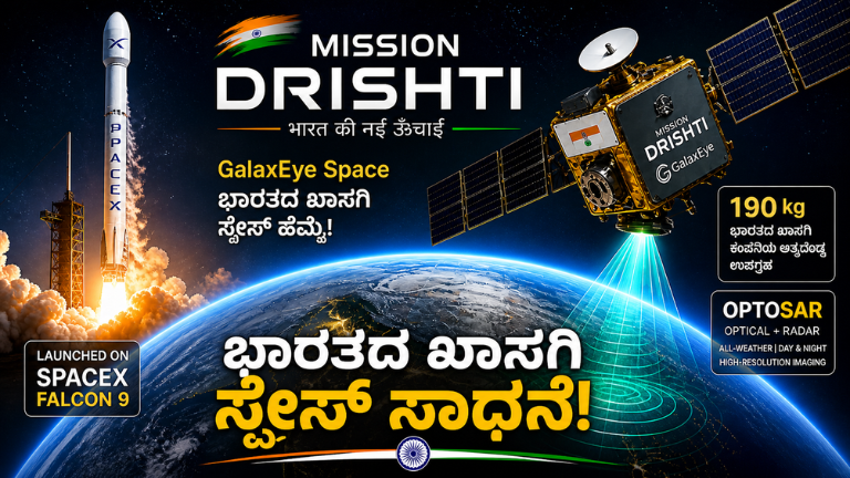 ಭಾರತದ ಖಾಸಗಿ ಸ್ಪೇಸ್ ಕ್ಷೇತ್ರದಲ್ಲಿ ಇತಿಹಾಸ! ‘Mission Drishti’