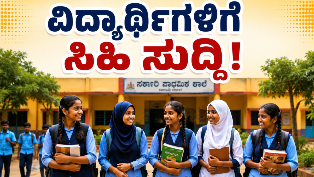 ವಿದ್ಯಾರ್ಥಿಗಳಿಗೆ ಸಿಹಿ ಸುದ್ದಿ!